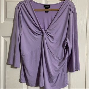 Avenue 18/20 Light Purple V-neck top
